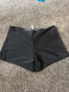 SHEIN Black Swim Coverup Shorts